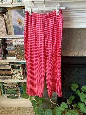 Vintage Cruz Cozy Red Plaid Women's Pajama Pants